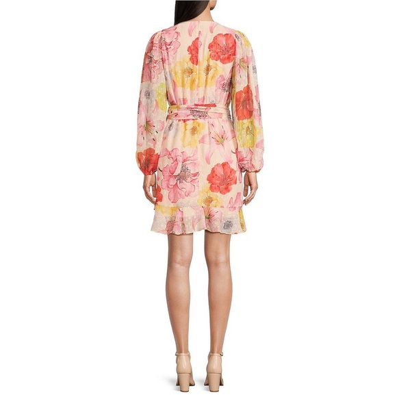 Alex Marie Long Sleeve dress Surplice V-Neck - Picture 6 of 8